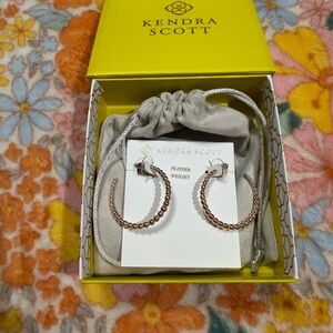 Kendra Scott Beaded Rose Gold Earrings
